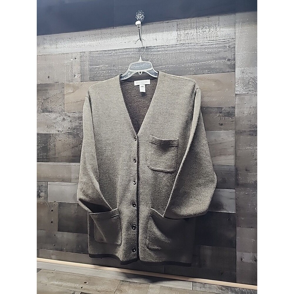 Jones New York Classic Cardigan Lambswool Blend Women's Sz Med. Australia